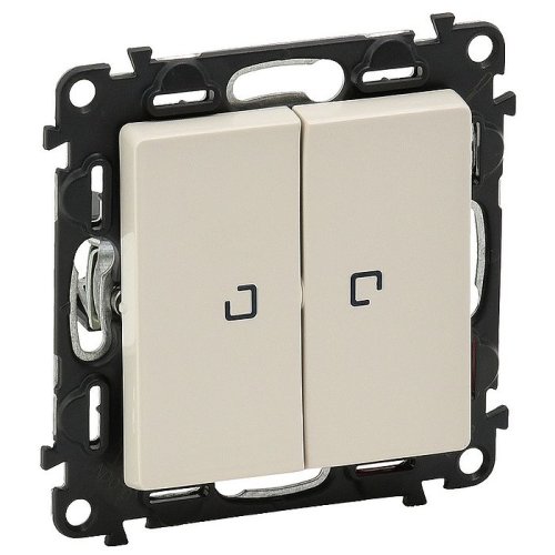 Переключатель с подсветкой без рамки Legrand Valena Life 2-кл. проходной слоновая кость картинка фото 2