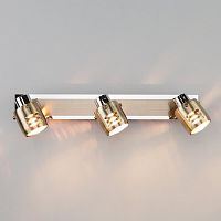 Светильник накладной Eurosvet Leonardo 23463/3 MR16 GU5.3 220В 40Вт IP20 Хром/бронза картинка 