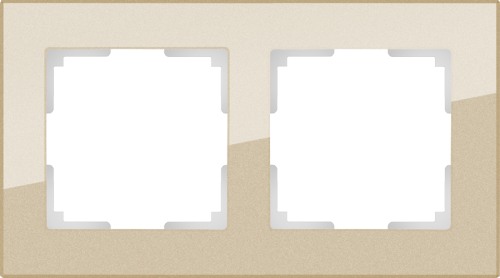 Рамка универсальная Werkel Favorit 2-м. стекло шампань фото фото 2 Рамка универсальная Werkel Favorit 2-м. стекло шампань картинка фото 2