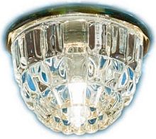 Светильник встраиваемый Италмак Bohemia 220 1 73 G9 огран. стекло/желтый картинка 