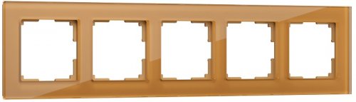 Рамка универсальная Werkel Favorit 5-м. стекло бронзовый картинка