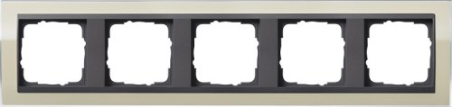 Рамка универсальная Gira Event Clear 5-м. песочный/антрацит фото Рамка универсальная Gira Event Clear 5-м. песочный/антрацит картинка