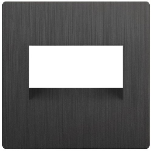 Лицевая панель Werkel для 2-м. розетки RJ45+RJ45 графит рифленый  картинка фото 2