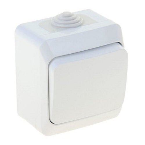 Выключатель накладной Systeme Electric Этюд 1-кл. IP44 белый картинка фото 3