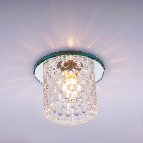 Светильник встраиваемый Италмак Bohemia 220 12 70 G9 65мм/60Вт огран стекло/хром картинка 