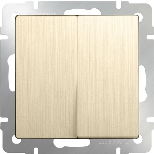 Переключатель без рамки Werkel 2-кл. проходной шампань рифленый фото фото 2 Переключатель без рамки Werkel 2-кл. проходной шампань рифленый картинка фото 2