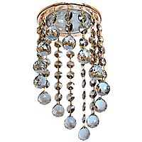 Светильник встраиваемый Ecola Под скос H4 GX53 220В 20Вт Хром/тонированый/225х90х110мм картинка 