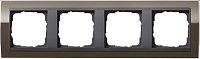 Рамка универсальная Gira Event Clear 4-м. коричневый/антрацит