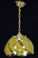 Светильник подвесной (Люстра) Мелодия Света 220В E27 Желтый/хром картинка 