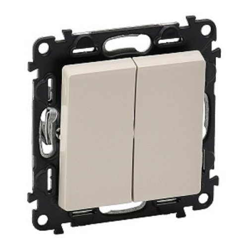 Выключатель без рамки Legrand Valena Life 2-кл. слоновая кость  картинка фото 2