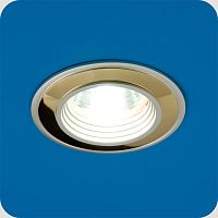 Светильник встраиваемый Италмак Vulkan 51 0 22 MR16 220В GU5.3 50Вт 76мм Никель/Золото картинка 