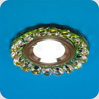 Светильник встариваемый Италмак Bohemia 51 30 72 MR16 65мм/50вт огран стекло/мультиколор картинка 