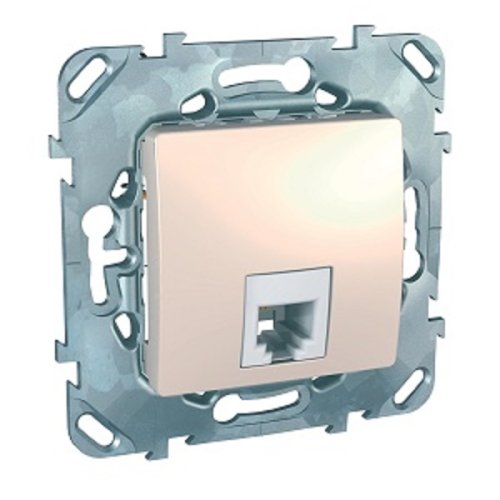 Розетка телефонная без рамки Schneider Electric Unica 1-м. RJ11 бежевый фото фото 2 Розетка телефонная без рамки Schneider Electric Unica 1-м. RJ11 бежевый картинка фото 2