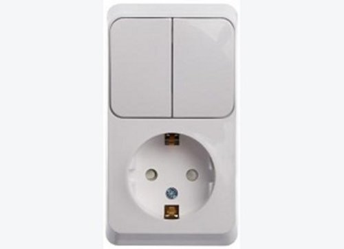 Блок накладной Systeme Electric Этюд розетка 1-м.+выключатель 2-кл. белый фото фото 2 Блок накладной Systeme Electric Этюд розетка 1-м.+выключатель 2-кл. белый картинка фото 2