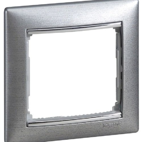 Рамка горизонтальная Legrand Valena 1-м. алюминий картинка фото 2