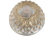 Светильник встраиваемый Fametto/Fiore DLS-F116 G9 GOLD/CLEAR 55мм/40Вт картинка 