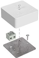 Коробка огнестойкая для кабель-канала Промрукав 75x75x30мм 2x6мм IP40 белый