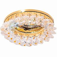 Светильник встраиваемый Италмак Venecia 51 04 70 MR16 огран. стекло/золото картинка 