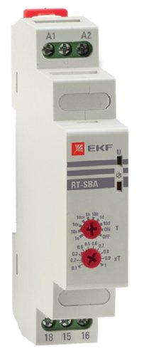 Реле времени на DIN-рейку EKF PROxima RT-SBA задержка включения 0,1сек.–24сут. 8А 24-230В картинка фото 2