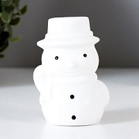 Настольный светильник "Снеговик" от батарейки Белый картинка 