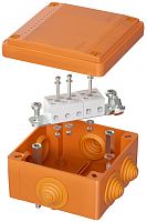 Коробка огнестойкая DKC Vulcan 100x100x50мм 5x10мм IP55 оранжевый