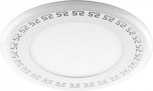 Светильник встраиваемый (панель) Feron AL2440 LED 220В 16Вт 1280Лм 4000К IP20 Круг/Арнамент/Зеленый картинка 