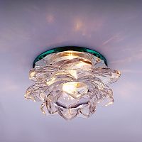 Светильник встраиваемый Италмак Bohemia 220 16 70 G9 60мм/50Вт огран. стекло/прозрачный картинка 