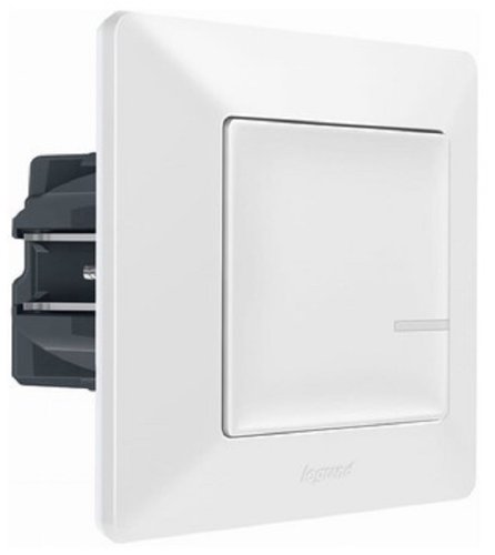 Умный выключатель с опцией диммирования 5-300Вт Valena Life Netatmo 1-кл. IP20 белый Умный выключатель с опцией диммирования 5-300Вт Valena Life Netatmo 1-кл. IP20 белый