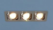 Светильник встраиваемый поворотный Elektrostandard 1011/3 MR16 CH 220В Хром картинка 