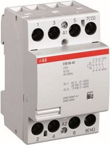 Контактор модульный ABB ESB 40-40 3п 4НО 40А 220В АС/DC картинка