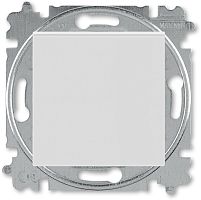 Переключатель кнопочный без рамки ABB EPJ Levit 1-кл. проходной серый/белый картинка