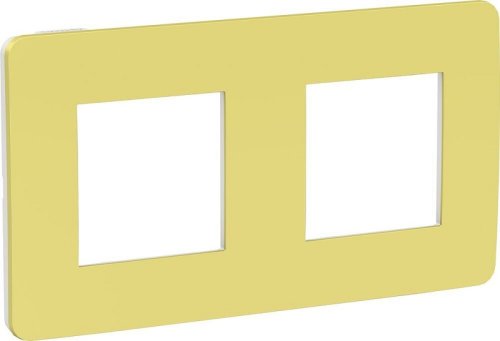 Рамка универсальная Schneider Electric Unica Studio Color 2-м. зеленое яблоко/белый фото Рамка универсальная Schneider Electric Unica Studio Color 2-м. зеленое яблоко/белый картинка