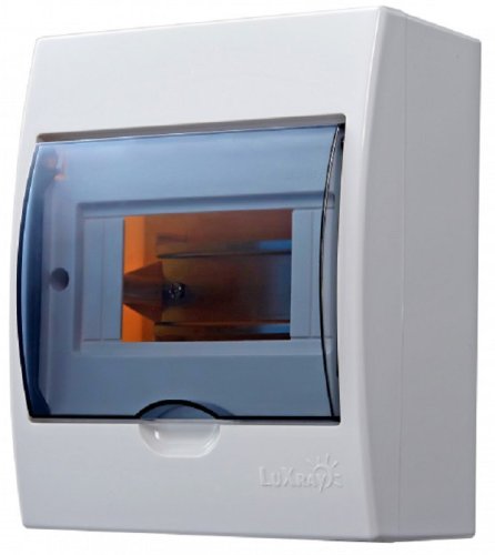 Бокс пластиковый Lezard Luxray ЩРН-П-4 (200x112x95мм) IP41 прозрачная дверь картинка 