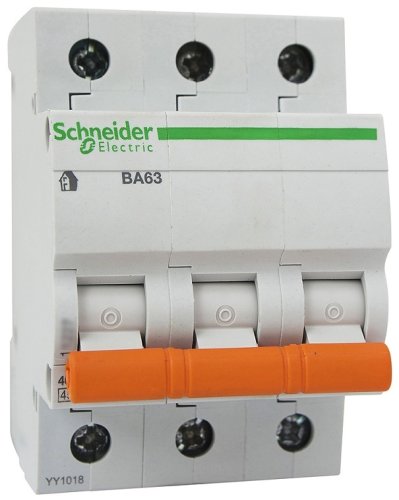 Выключатель автоматический Schneider Electric Домовой 3п C 25А ВА63 4.5кА картинка фото 2