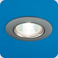 Светильник встраиваемый Италмак Gamma 51 1 12 MR16 65мм/50вт литой повортный/хром картинка 