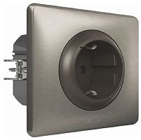 Умная розетка Valena Celiane Netatmo 1-м. шторки IP41 16А графит