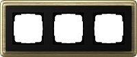 Рамка универсальная Gira ClassiX 3-м. бронза/черный
