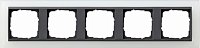 Рамка универсальная Gira Event Opaque 5-м. белый матовый/алюминий