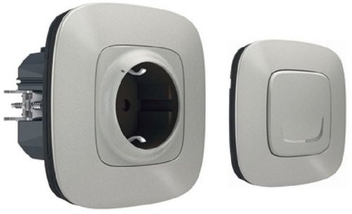 Комплект умного дома управления электроприборами Valena Allure Netatmo алюминий Комплект умного дома управления электроприборами Valena Allure Netatmo алюминий