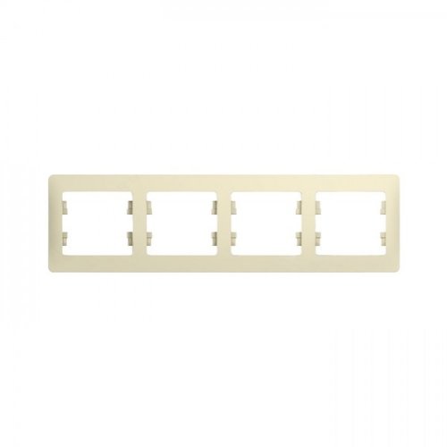 Рамка горизонтальная Schneider Electric Sedna 4-м. бежевый картинка фото 3