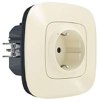 Умная розетка Valena Allure Netatmo 1-м. шторки IP41 16А слоновая кость