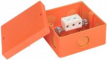Коробка огнестойкая EKF PROxima 101x101x62мм под винт 3x10мм IP66 оранжевый