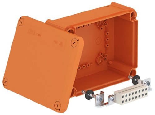 Коробка огнестойкая OBO FireBox T160E 4-8D 190x150x77мм 8x4мм IP65 оранжевый