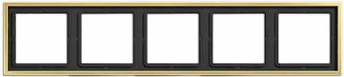 Рамка универсальная Jung LS990 metal 5-м. латунь картинка