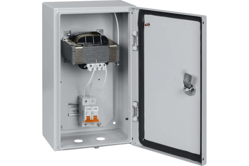 Ящик с понижающим трансформатором ЯТП IEK 220/24В 0,25кВа IP54 картинка