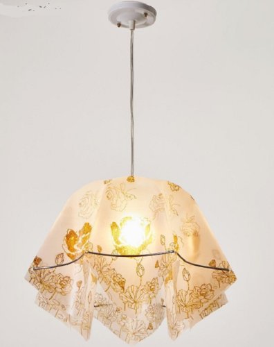 Светильник подвесной (Люстра) Джули 220В E27 Оранжевый/прозрачный картинка 