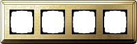 Рамка универсальная Gira ClassiX Art 4-м. латунь/латунь