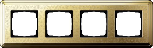 Рамка универсальная Gira ClassiX Art 4-м. латунь/латунь фото Рамка универсальная Gira ClassiX Art 4-м. латунь/латунь картинка