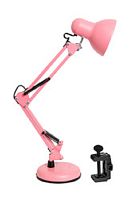 Светильник настольный ЛОН MT2001 A/C 220В 60Вт Розовый/подставка+струбцина картинка 
