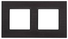 Рамка универсальная Эра Elegance 2-м. металл черный/антрацит картинка